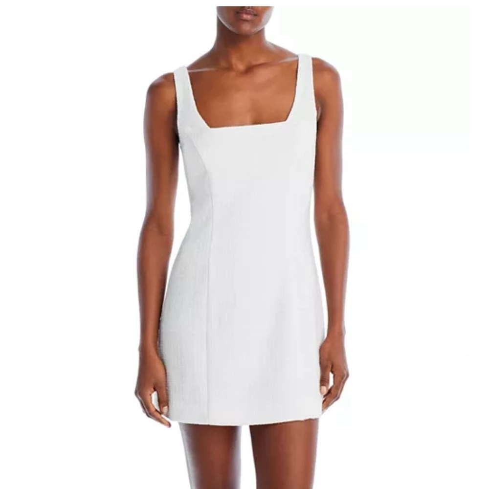 Aqua White Mini Dress